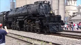 UP's Big Boy Steam Loco #4014 Returns to Omaha after 60 Yrs! Drone & Ground Footage