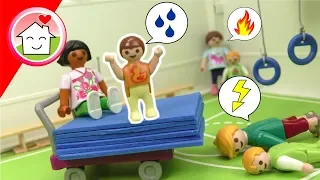 Playmobil Film Familie Hauser - Turnen mit Anna -  PLAYMOBIL Kindergarten und Turnhalle