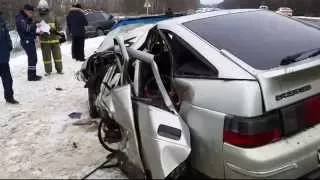 В ДТП на автодороге Тула-Новомосковск погибли два человека. 02.01.2015
