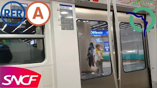 [RER A] FHD trajet puissant!! À bord d'un MI09 de Nanterre Préfecture à La Défense