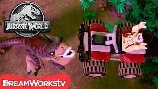 Extreme T-Rex Stunt Jump! | LEGO JURASSIC WORLD: LEGEND OF ISLA NUBLAR