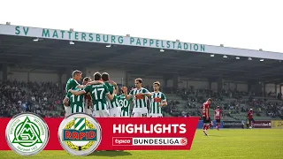 Highlights: tipico Bundesliga, 31. Runde: SV Mattersburg - SK Rapid Wien 1:0 (1:0)