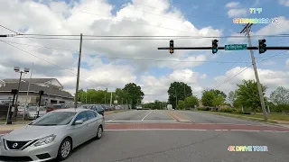 4K DRIVE - GREENSBORO - DRIVING DOWNTOWN GREENSBORO NC - UHD