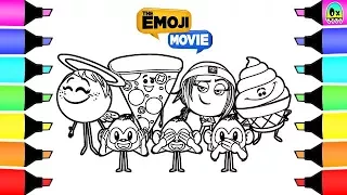 Coloring Pages The Emoji movie colouring book videos for children