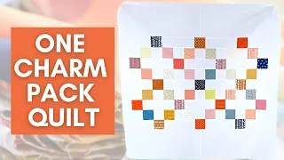 Charm Pack Quilt Pattern | Free Throw Size Quilt Pattern | Free Quilt Pattern for Beginners