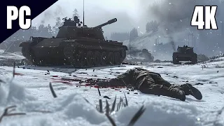 Battle of the Bulge - 4K ULTRA Cinematic WWII Gameplay Graphics - COD