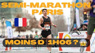 MON PREMIER SEMI-MARATHON DE PARIS - OBJECTIF 1H05 😱