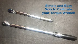 Test and Adjust (Calibrate) A Torque Wrench