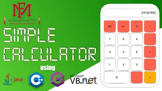 Simple Calculator using Java, C++, VB.Net and C# | Tagalog Tutorial