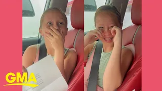 Girl cries tears of joy when mom gives her last-minute Taylor Swift tickets l GMA