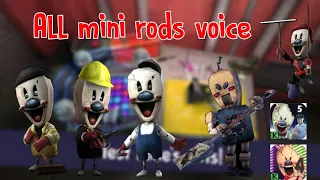 Ice scream 5 & 4 - All Mini Rods Sound Effects and Voices - Keplarians