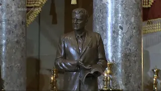 Statue of the late Rev. Billy Graham unveiled at US Capitol