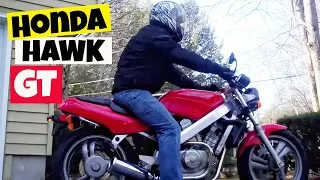 Honda Hawk GT  NT650 ( Test Ride ) COOLEST LITTLE BIKE EVER