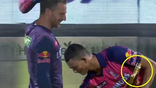Yashasvi Jaiswal touched Jos Buttler's feet after getting POM award for fastest IPL fifty in KKRvsRR