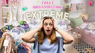 TRI ET ORGANISATION EXTRÊME de ma chambre- épisode 1 : Val emménage 📍