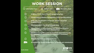 Provo City Council Work Meeting | June 21, 2022