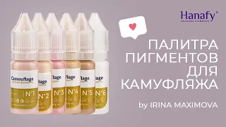 Палитра пигментов для камуфляжа Hanafy Colours Pigments by Irina Maximova