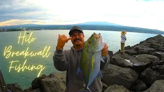 Fishing Hilo Hawaii Breakwall // When A Plan Comes Together