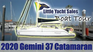SOLD!!! 2020 Gemini 37 Freestyle Catamaran [BOAT TOUR] - Little Yacht Sales