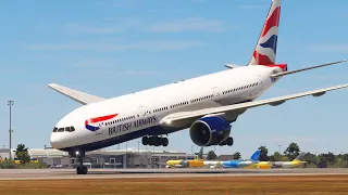 Impossible Landing BRITISH AIRWAYS Boeing 777 at ORLANDO Airport MFS2020