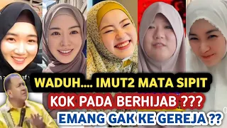 🔴fenomena apa ini gadis2 cantik mata sipit pada berhijab menutup aurat ? pdt gilbert melongo...!