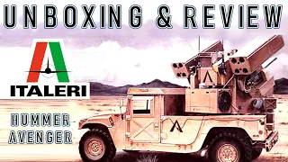 Italeri 1/35th Hummer Avenger Unboxing And Review Video - Plastic Scale Model Kit Review