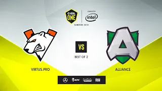 Virtus.pro vs Alliance, ESL One Hamburg 2019, bo2, game 1 [4ce & Lex]