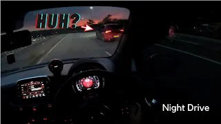 Abarth 595 Competizione LOUD Exhaust - Night drive POV