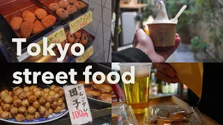 Japanese Street Food in Yanaka, Tokyo | 谷中銀座で食べ歩き