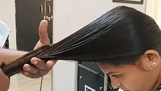 Indian Long Hair Model handover her Hair to Barber ✂️💇‍♀️