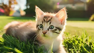 Cute lazy cats are resting. High quality calming kitten video.