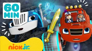 Blaze en de Monsterwielen | Crusher bouwt robots met Robot Blaze! | Compilatie van 1 uur | Nick Jr.