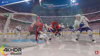 Washington Capitals vs Toronto Maple Leafs 4K! Full Game Highlights! NHL 22 PS5 Gameplay