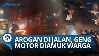 BERAKHIR SEPERTI YANG DIHARAPKAN! Ugal-ugalan di Jalan Diduga Geng Motor ini Langsung Dihakimi Warga