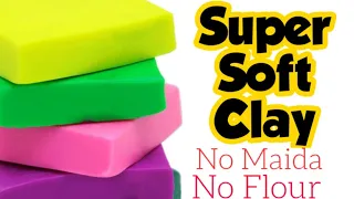 Diy Super soft Clay/Homemade soft Clay/How to make soft Clay at home/Therapy Clay making/slime clay