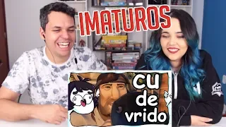 REACT Literalmente chorando de rir de piadas imaturas (Saiko joga)