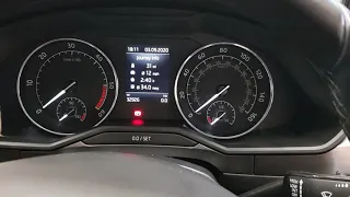 Skoda superb 2017 on service inspection light reset