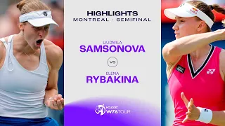 Elena Rybakina vs. Liudmila Samsonova | 2023 Montreal Semifinals | WTA Match Highlights