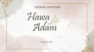 Wedding Invitation -  Undangan Pernikahan Digital Simple ELEGAN || Part 15