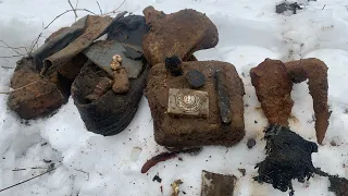 Отличные находки в немецком блиндаже / excellent finds in a German dugout.