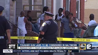 Baltimore City Council to consider minimum 1 year sentence for illegal handguns