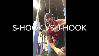 How to climb a rope. S-Hook vs J-Hook