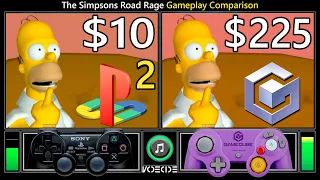 The Simpsons Road Rage (PlayStation 2 vs GameCube) Gameplay Comparison