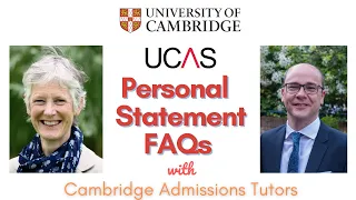 UCAS personal statement SECRETS from Cambridge Admissions Tutors! (2022)