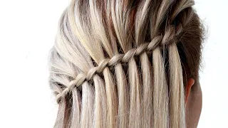 3 Strand Waterfall Braid Step by Step the Easy Way | Hair tutorial by Another Braid #shorts