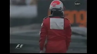 Total Drama at the 2003 United States GP - Montoya vs Barrichello (the infamous penalty)