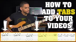 How To Add TABS To Your Music Videos