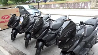 unboxing 3 boxes with SYM JET X 125cc scooter
