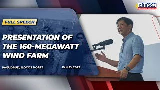 Presentation of the 160-Megawatt Wind Farm (Speech) 05/19/2023