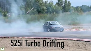 First Driftday! BMW E34 525 Turbo !
